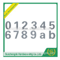 BTS SBC-010SS SS304 Best Quality Good Material door number plates without holdes in front with screws in back side